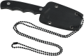 Nóż na szyję Tecnocut TCN3418 Neck Knife - Black G10, Black Stonewashed 440-3 60785 