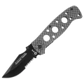 Nóż składany K25 RK-19221 Rubbered Black Aluminium, Black Titanium 7Cr17Mov-1 60800 