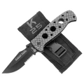 Nóż składany K25 RK-19221 Rubbered Black Aluminium, Black Titanium 7Cr17Mov-2 60800 