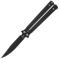 Nóż motylek Martinez Albainox Balisong Black Steel, Black 3Cr13Mov (02206)-1 60825 