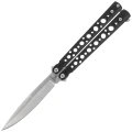 Nóż motylek Martinez Albainox Balisong Black Steel, Satin 3Cr13Mov (02213)-1 60826 