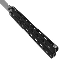 Nóż motylek Martinez Albainox Balisong Black Steel, Satin 3Cr13Mov (02213)-5 60826 