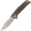 Nóż składany LionSteel Q4ttro Bronze Titanium/Fat Carbon, Satin MagnaCut by Molletta (Q4 BR)-1 60829 