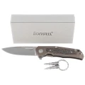 Nóż składany LionSteel Q4ttro Bronze Titanium/Fat Carbon, Satin MagnaCut by Molletta (Q4 BR)-2 60829 