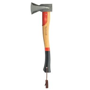 Siekiera rozłupująca Adler Short Splitter Black / Red Hickory Wood, C45 Carbon Steel (230.0H125A011)