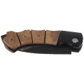 Nóż składany Herbertz CJH Birch Root Wood, Satin/Forged 420 (202512)-2 60882 