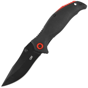 Nóż składany Herbertz CJH Black Fiberglass, Red HW, Black 420 (ART000402) EDC