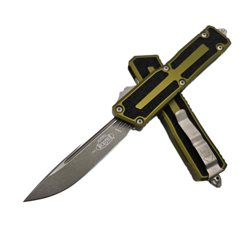 Nóż automatyczny OTF Microtech Scarab II S/E Gen III Olive Drab Aluminium/3M, Apocalyptic M390MK by Tony Marfione (1278-10APOD)-1 60921 