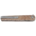 Nóż składany MKM Flame Light Drop Point Natural Canvas Micarta, Stonewashed M390 by Michael Zieba (MK FL01L-NC)-2 60931 