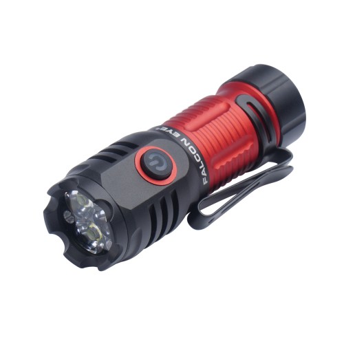 Falcon Eye - Latarka ręczna Omega 1K - Strobe - 1000 lm - Czarna/Czerwona - FHH0141-1 60946 