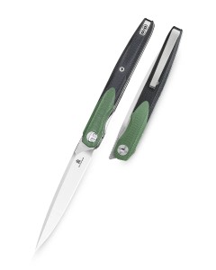 Nóż składany Bestechman Lanza OD Green/Black G10, Satin/Stonewashed 14C28N by Grzegorz Grabarski (BMK14C)