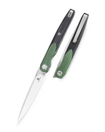 Nóż składany Bestechman Lanza OD Green/Black G10, Satin/Stonewashed 14C28N by Grzegorz Grabarski (BMK14C)-1 60966 