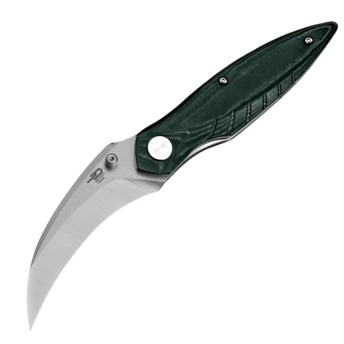 Nóż składany Bestech Mantidae Green Micarta, Satin / Stonewashed 14C28N by Lucas (BG60E)-1 60970 