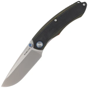 Nóż składany Remette Wild Species GC103 Green/Black G10, Fine Hand Grinding 14C28N (GC103-D)