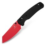 Nóż składany Bestechman Cicada's Wing Black G10, Red 10Cr15MoV (BMK06F)