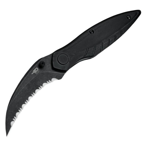 Nóż składany Bestech Mantidae Black Micarta, Black Stonewashed F/S 14C28N by Lucas (BG60F)-1 60987 