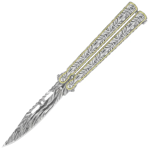 Nóż motylek Martinez Albainox Classic Damask Stainless Steel, Damascus Pattern 3Cr13MoV (02236)-1 60998 