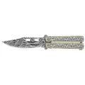 Nóż motylek Martinez Albainox Classic Damask Stainless Steel, Damascus Pattern 3Cr13MoV (02236)-2 60998 