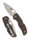 Nóż składany Spyderco Native 5 Lightweight Sprint Run Brown FRN, Satin CPM 15V by Sal Glesser (C41PBN15V5)