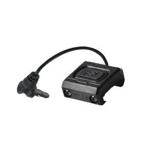 Unity Tactical - Włącznik żelowy na kablu ModButton Lite - Crane Laser - 4,5" - Czarny - MBL-BLK-CL-4.5