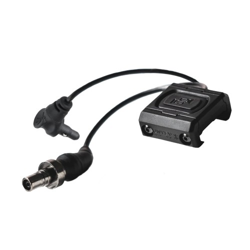 Unity Tactical - Włącznik żelowy na kablu ModButton Lite Sync - SureFire/Crane Laser - 4,5" - Czarny - MBL2-BLK-SF/CL-4.5-1 61100 