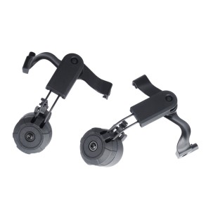 Earmor - Adaptery na hełm do ochronników słuchu M32 Mark4 - Czarny - M19C MARK4