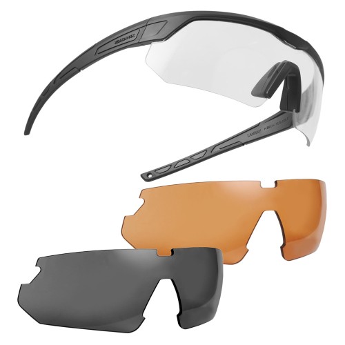 Helikon - Okulary taktyczne LanRay Shooting Pro - Czarny - AG-LSP-PM-0100G-1 61206 