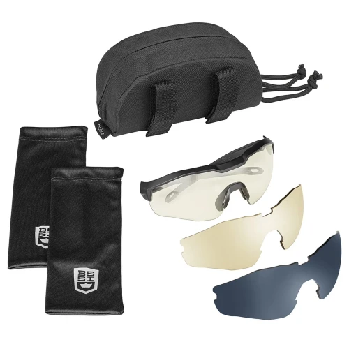 Bolle Tactical - Okulary balistyczne MY6 Eyeshield - Platinum - Trzy wizjery - MY6EST72W-1 61212 