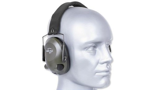 Mil-Tec Plus - Słuchawki aktywne EED - Zielony OD - 16243001-1 61250 