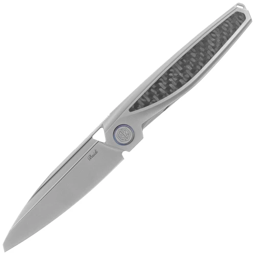 Nóż składany Rike Knife Baidi S Titanium/Carbon Fiber, Bead Blasted M390 (RK-Baidi-S-P/BCF)-1 61409 