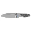 Nóż składany Rike Knife Baidi S Titanium/Carbon Fiber, Bead Blasted M390 (RK-Baidi-S-P/BCF)-2 61409 
