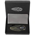 Nóż składany Rike Knife RK Cicada-DG Dark Gray / Gold Titanium, Bead Blasted M390-3 61415 