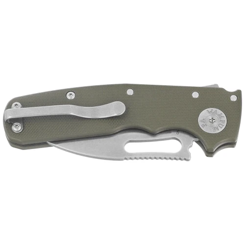 Nóż składany Demko Shark Cub Slicer Shark OD Green G10, Stonewashed CPM 20CV by Andrew Demko (SC-20CV-ODG10-SS)-2 61437 