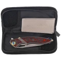 Nóż składany Rike Knife RK 1902 R/CF Titanium/Red Carbon Fiber, Bead Blasted M390-3 61444 