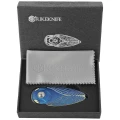 Nóż składany Rike Knife RK Cicada-BG Blue / Gold Titanium, Bead Blasted M390-3 61445 