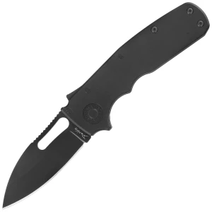 Nóż składany Demko Shark Cub Stealth Slicer Shark Black Aluminium, Black DLC CPM20CV by Andrew Demko (SC-STE-20CVDLC-BK-SS) EDC