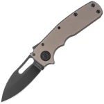Nóż składany Demko Shark Cub Stealth Slicer Shark Artillery Gray Aluminium, Black DLC CPM20CV by Andrew Demko (SC-STE-20CVDLC-ARTGY-SS) EDC
