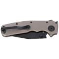 Nóż składany Demko Shark Cub Stealth Clip Point Artillery Gray Aluminium, Black DLC CPM20CV by Andrew Demko (SC-20CV-ALUM-AG-CP)-2 61450 