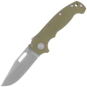 Nóż składany Demko AD20S Clip Point OD Green G10, Stonewashed MagnaCut by Andrew Demko (MGAD20S-MAG-ODG10-CP) EDC