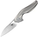 Nóż na szyję Bestech The Reticulan Grey Titanium, Stonewashed / Satin CPM S35VN by Elijah Isham (BT1810A)