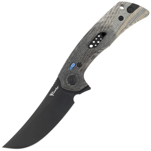Nóż składany Reate PL-7 Green / Black Micarta, Black PVD Nitro-V (PL-7 GRBKM PVD)-1 61456 
