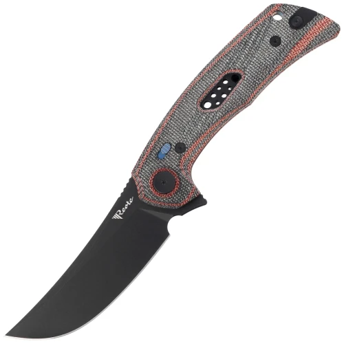 Nóż składany Reate PL-7 Red / Black Micarta, Black PVD Nitro-V (PL-7 RDBKM PVD)-1 61457 