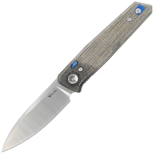 Nóż składany Reate PL-6 Green / Black Micarta, Satin Nitro-V (PL-6 GRBKM SAT)-1 61461 