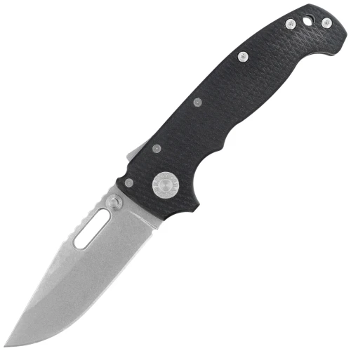 Nóż składany Demko MG AD20S Clip Point Black G10, Stonewashed MagnaCut by Andrew Demko (MGAD20S-MAG-BKG10-CP)-1 61462 