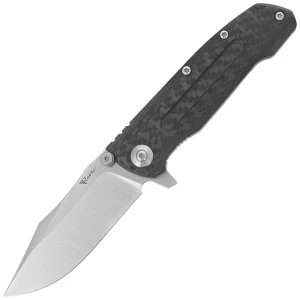 Nóż składany Reate District 9 V2 Bead Blast Titanium/Carbon Fiber, Satin 154CM (9D-V2 TBB SAT) EDC