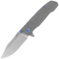 Nóż składany Reate District 9 V2 Dark Bead Blast Titanium, Blue HD, Satin 154CM (9D-V2 TDBB SAT)-1 61473 