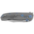 Nóż składany Reate District 9 V2 Dark Bead Blast Titanium, Blue HD, Satin 154CM (9D-V2 TDBB SAT)-2 61473 