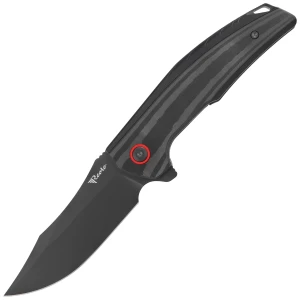 Nóż składany Reate Jack Jr. Black Aluminium, Black DLC S30V (Jack Jr. BKAL DLC RDAL) EDC