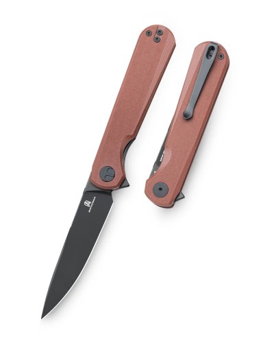 Nóż składany Bestechman Flick Brown G10, Black PVD D2 by Ostap Hel (BMK13G)-1 61479 