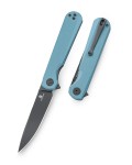 Nóż składany Bestechman Flick Grey G10, Black PVD D2 by Ostap Hel (BMK13F)